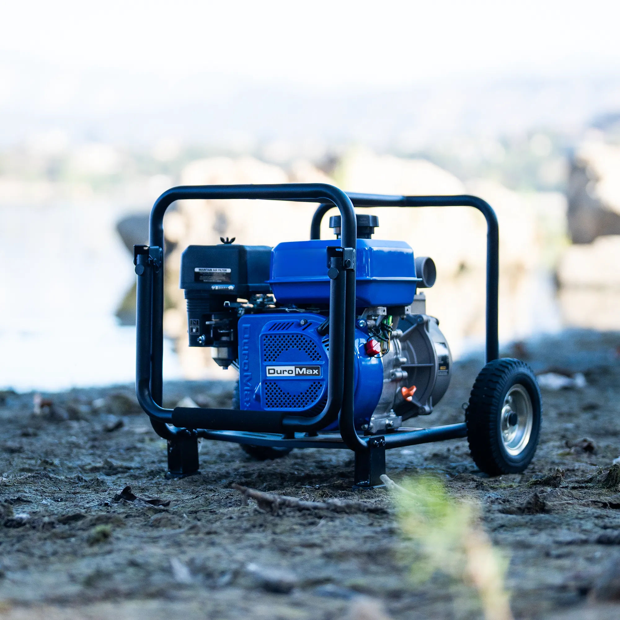 208cc 3/4-Inch Shaft Recoil/Electric Start Gasoline Engine