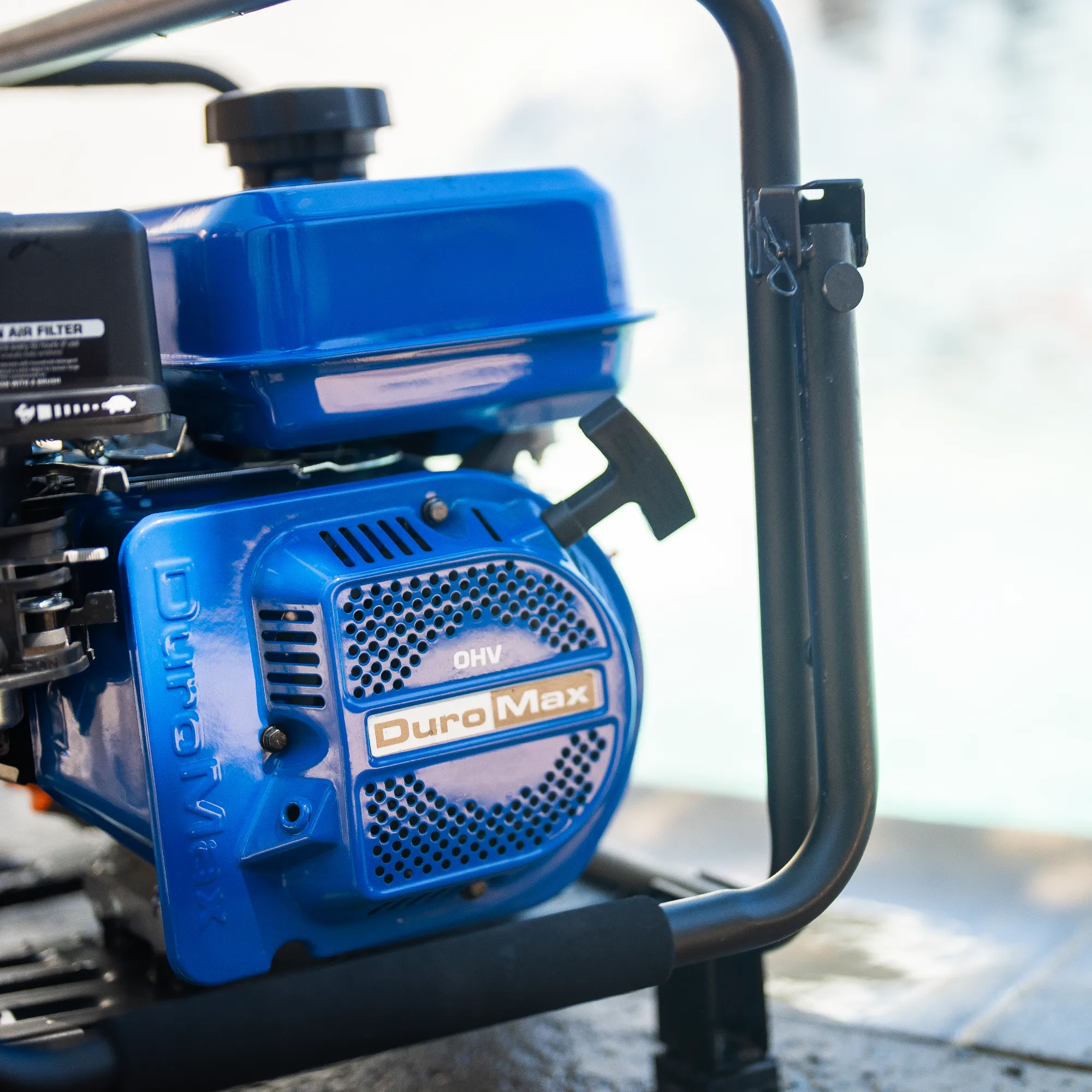 208cc 3/4-Inch Shaft Recoil/Electric Start Gasoline Engine