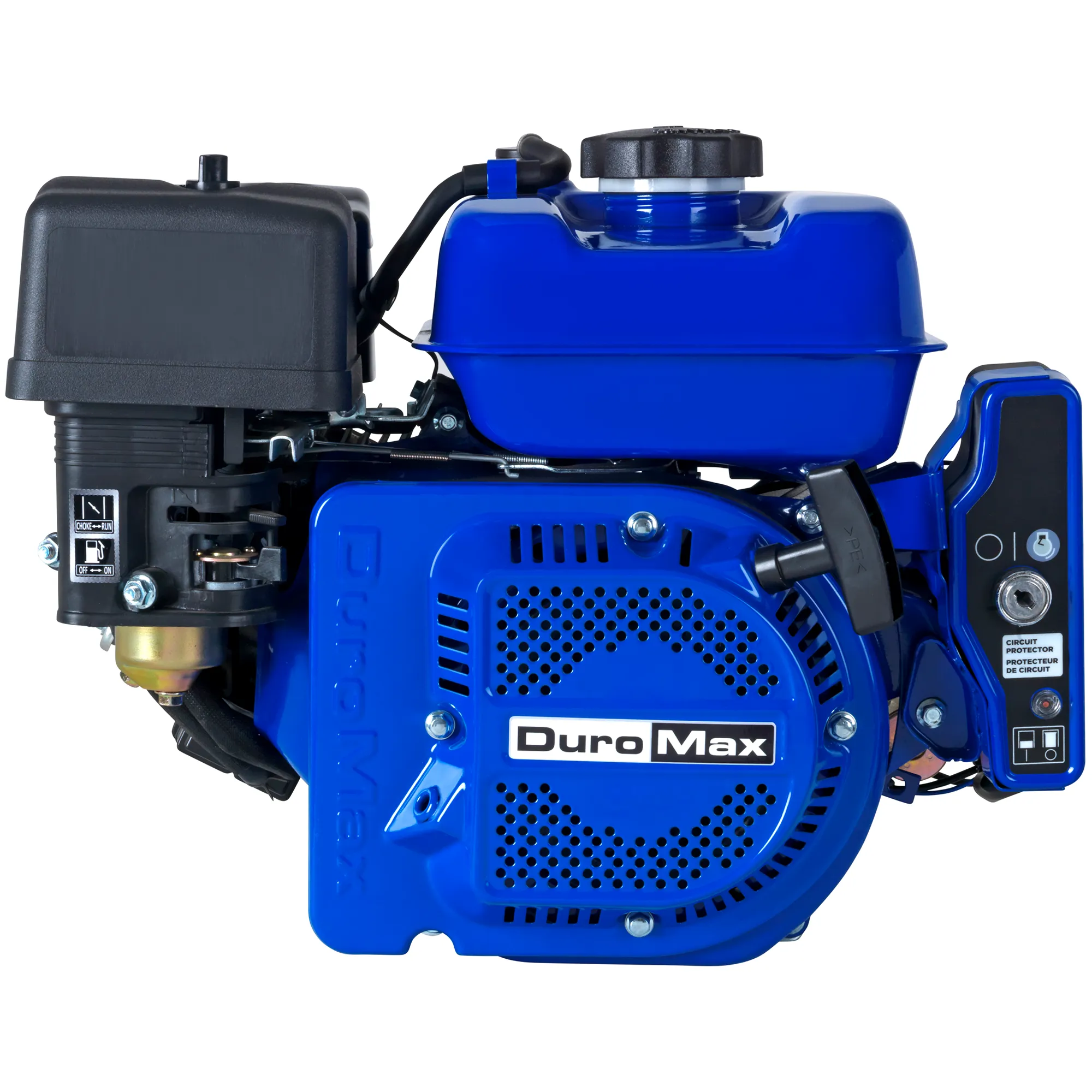 208cc 3/4-Inch Shaft Recoil/Electric Start Gasoline Engine