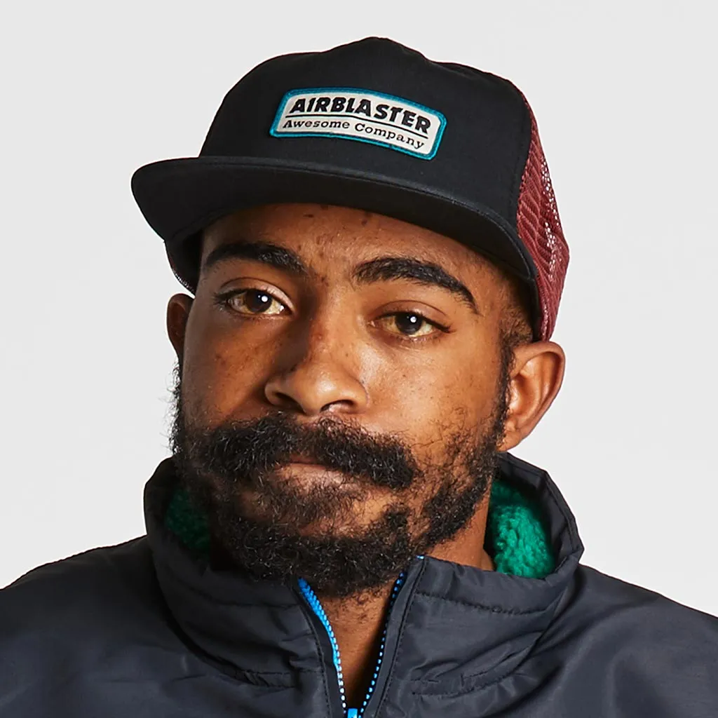 Airblaster Gas Station Trucker Cap - Black/Eggplant