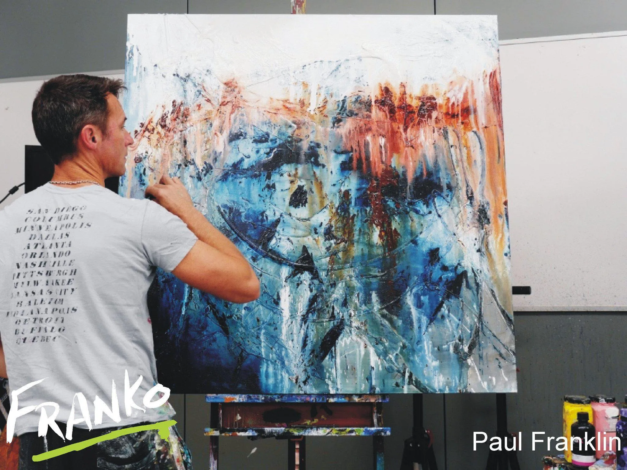 Blue Madder 120cm x 120cm Blue Abstract Painting (SOLD)