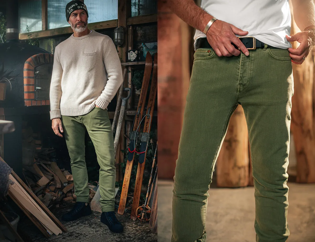 Brandon Overdyed Jean Army Green