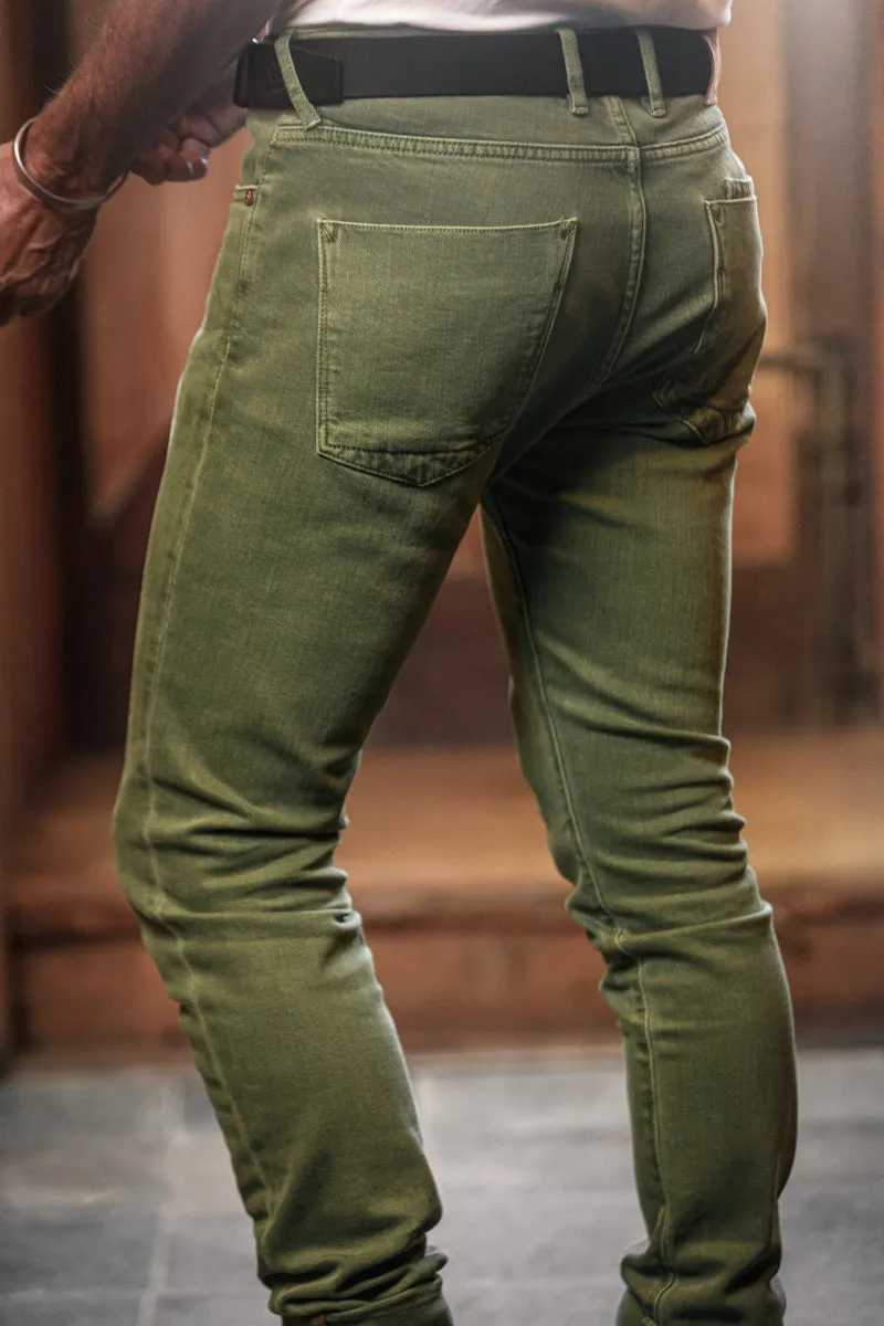 Brandon Overdyed Jean Army Green