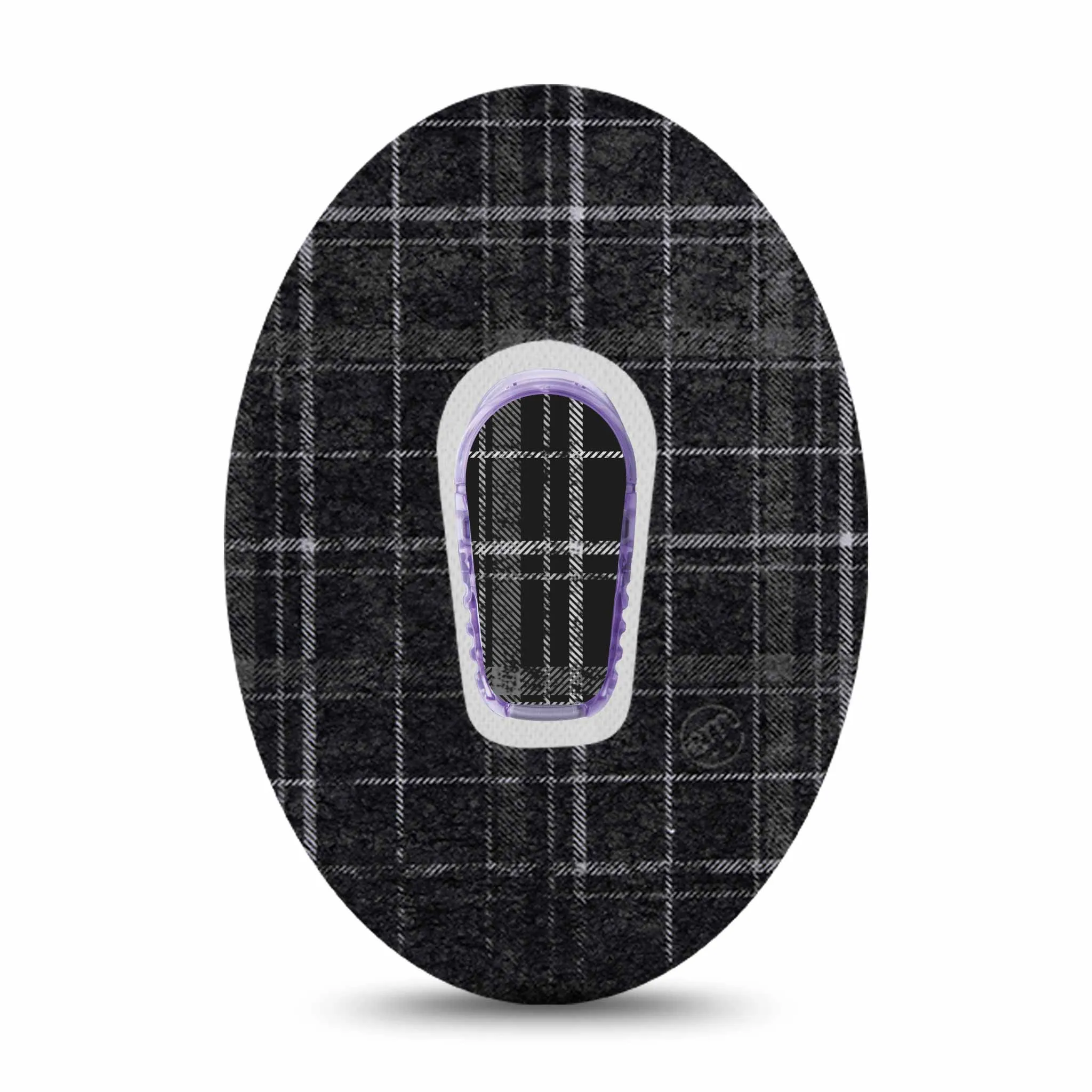 ExpressionMed Grunge Plaid Adhesive Patch Dexcom G6/One