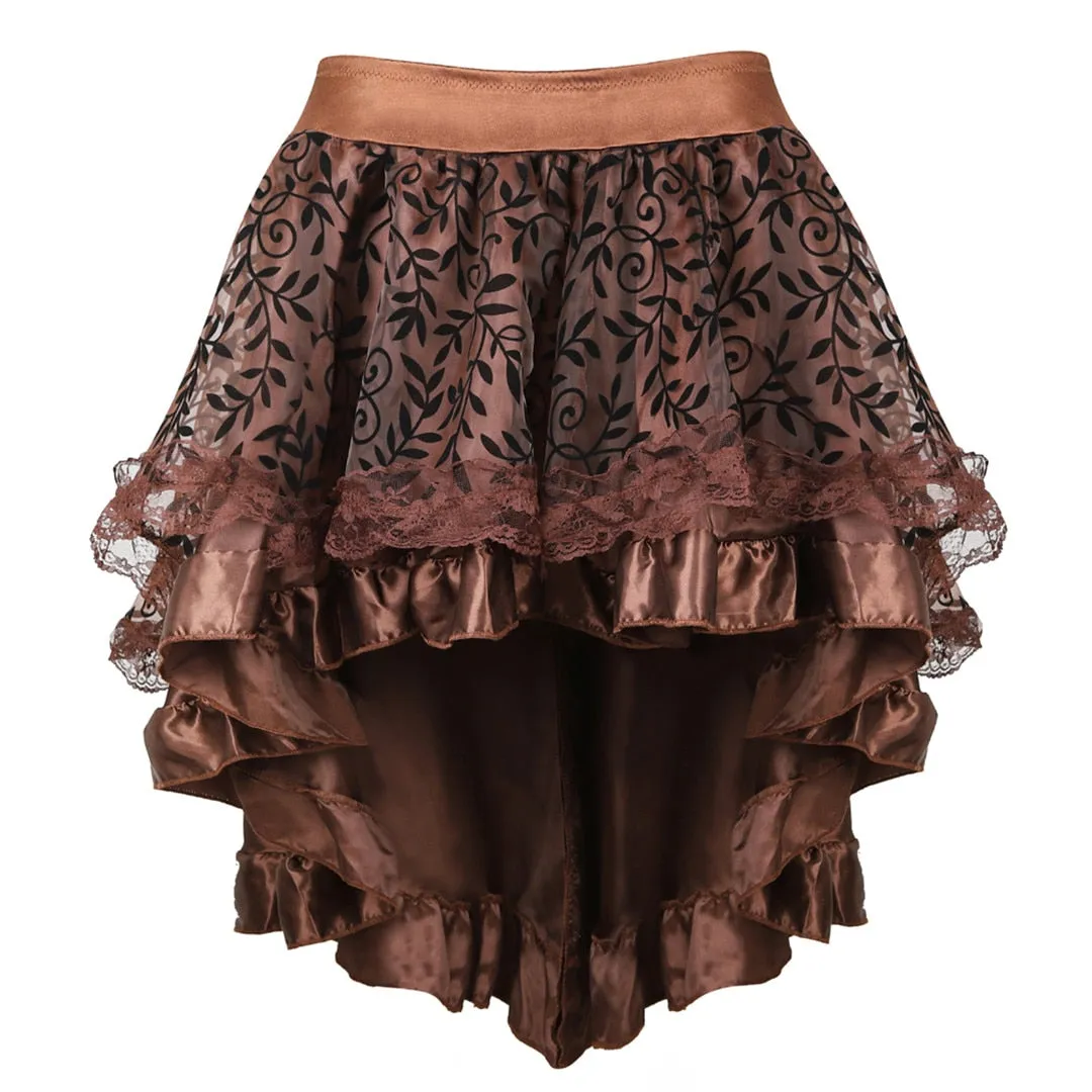 Funki Buys | Dresses | Women's Steampunk Top Corset Skirt Set