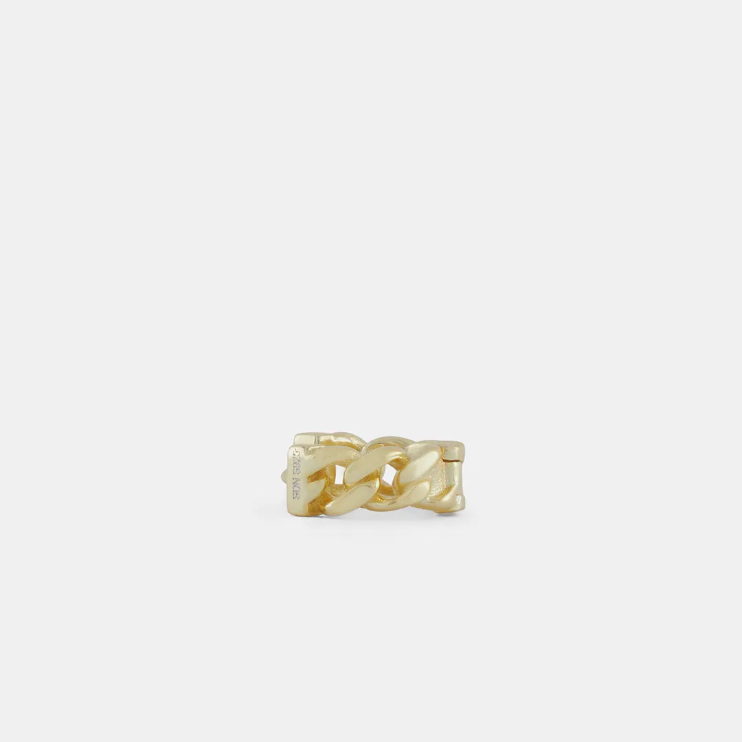 Gold Cuban Link Earring