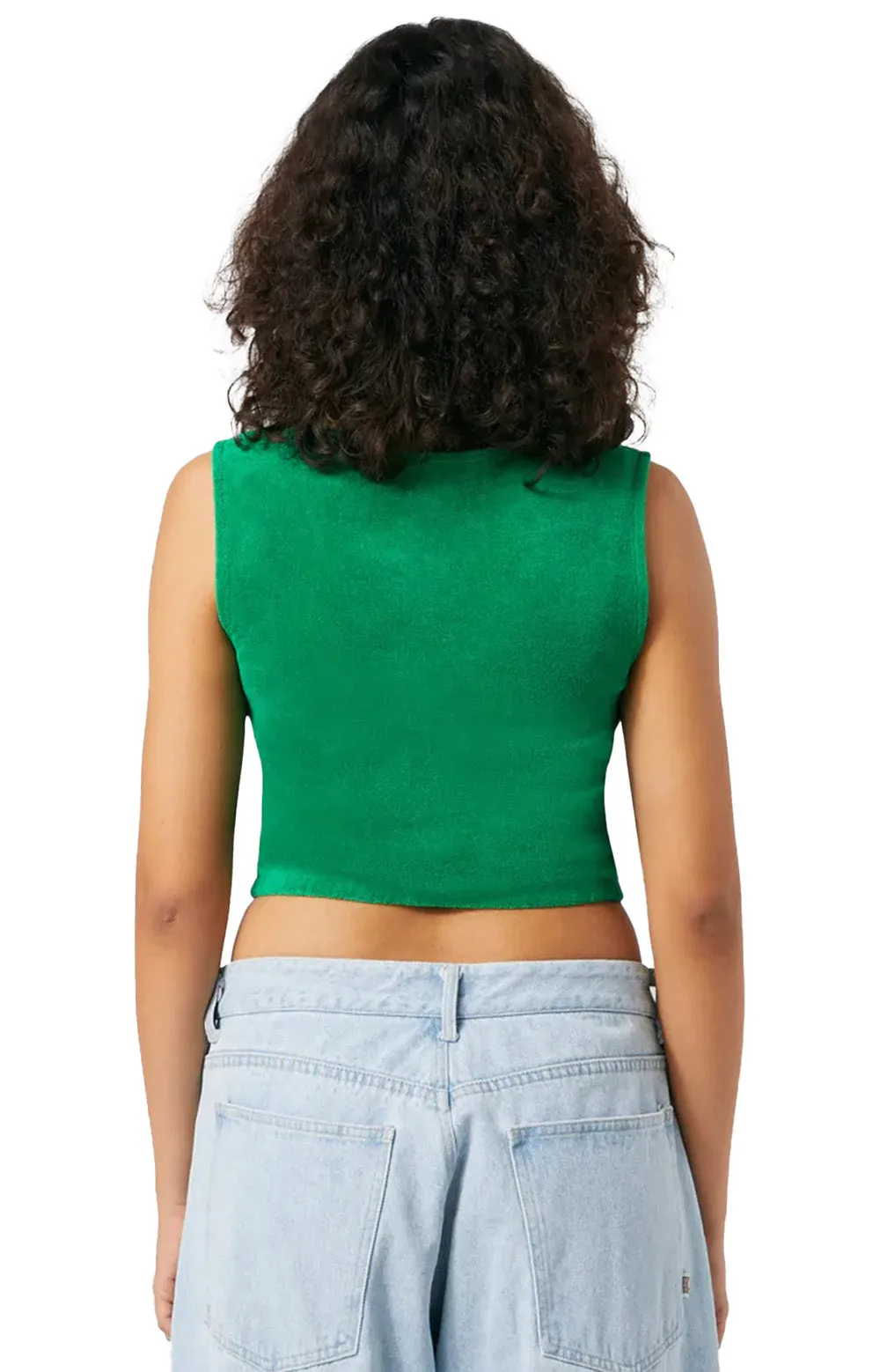 Huf x X-Girl Dub Rhythm Terry Crop Tank - Green