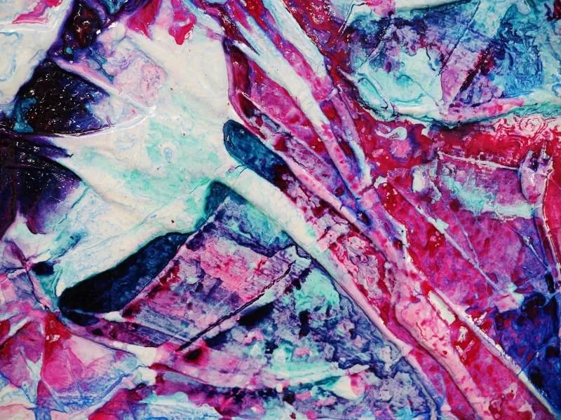 Inked Gypsy 100cm x 100cm Colourful Abstract Painting (SOLD)