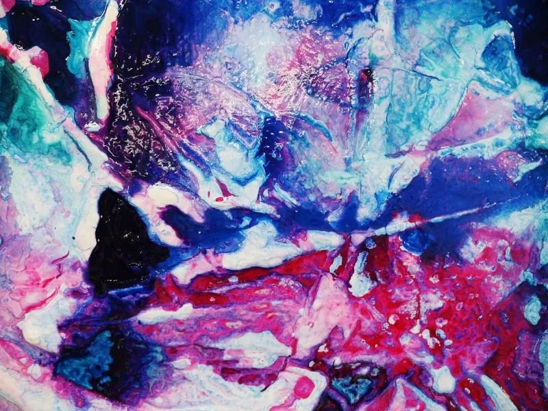 Inked Gypsy 100cm x 100cm Colourful Abstract Painting (SOLD)