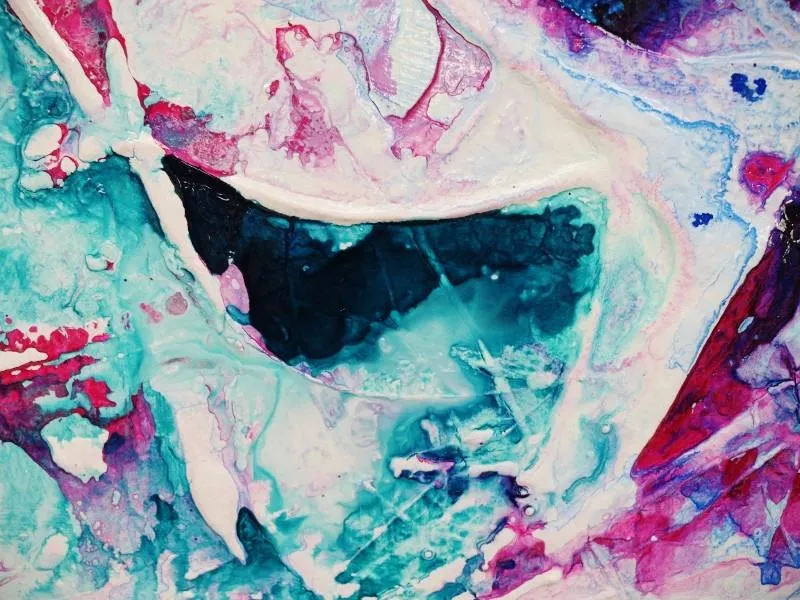 Inked Gypsy 100cm x 100cm Colourful Abstract Painting (SOLD)