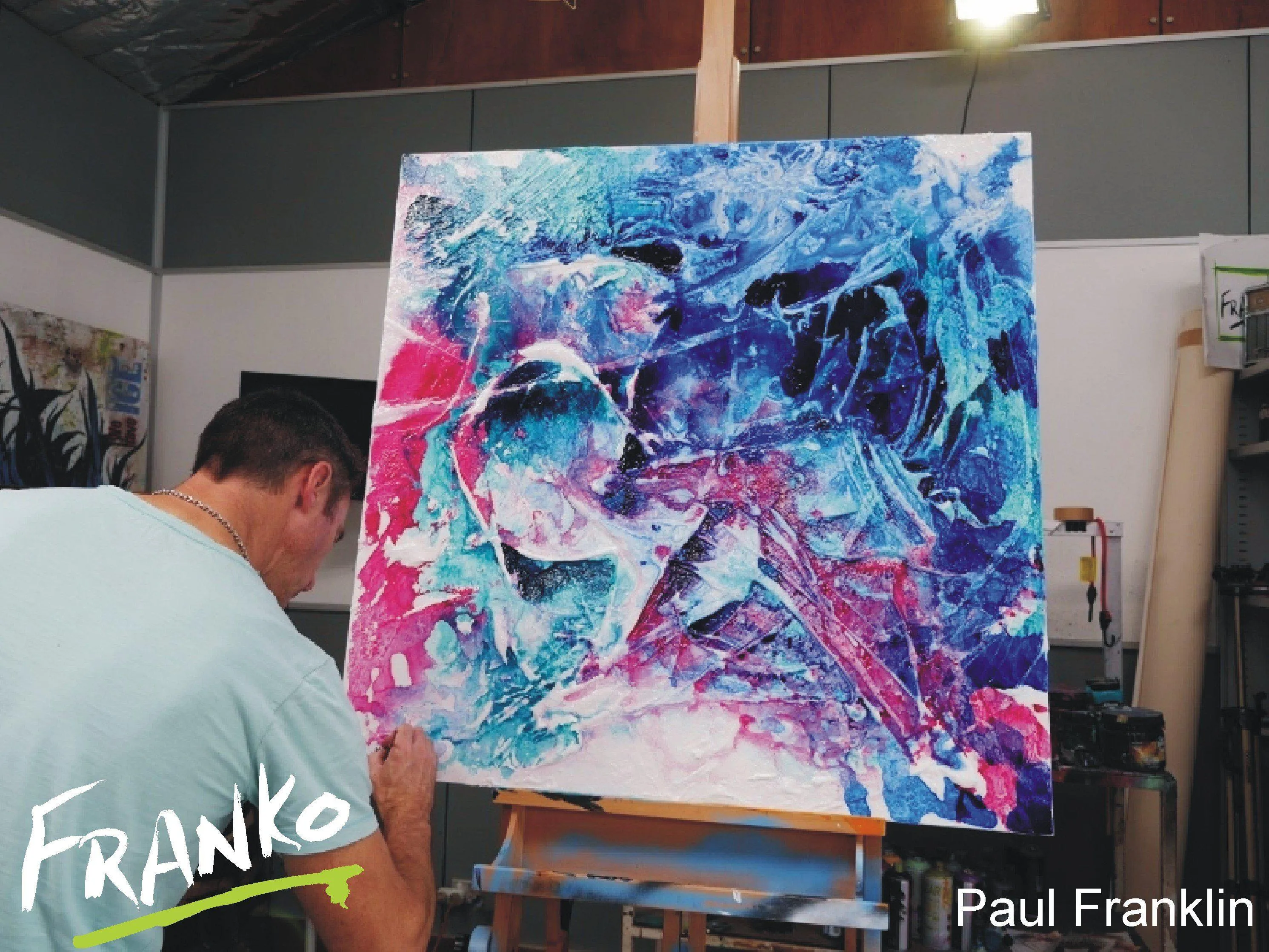 Inked Gypsy 100cm x 100cm Colourful Abstract Painting (SOLD)