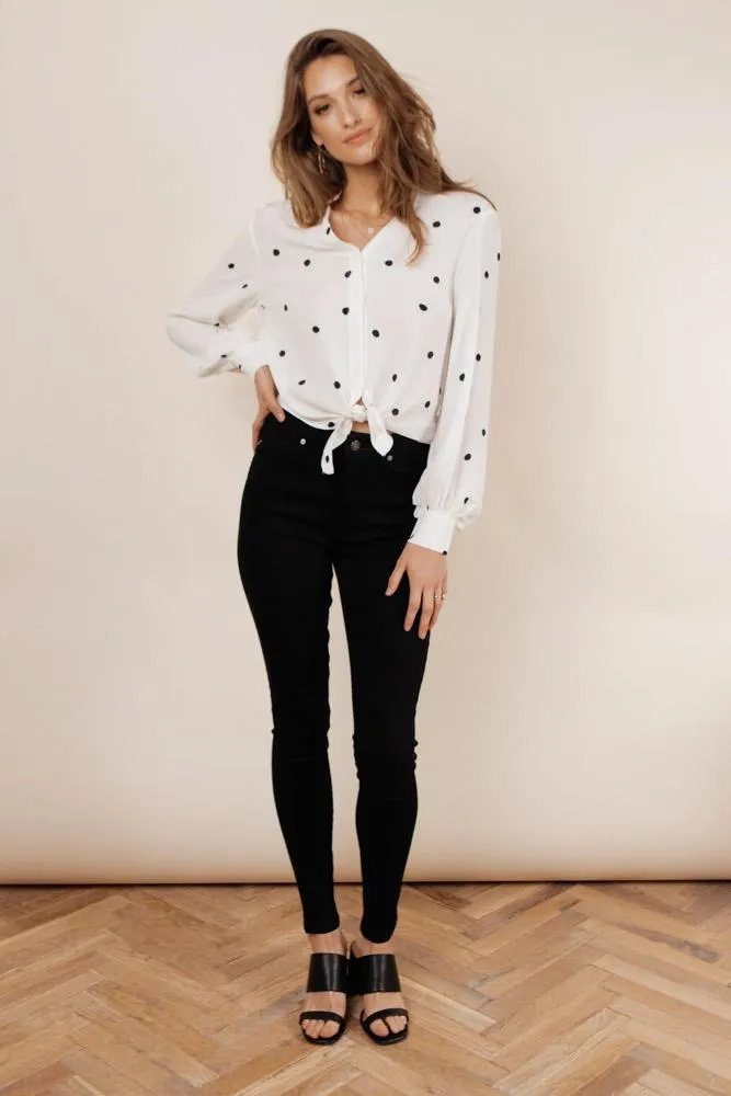 Kancan High Rise Black Curvy Denim
