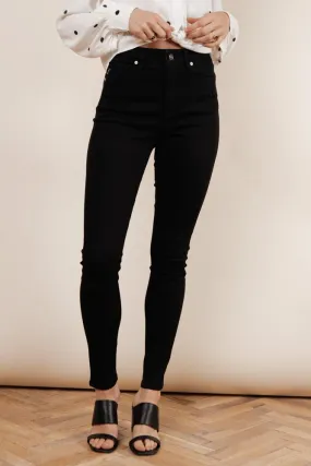 Kancan High Rise Black Curvy Denim