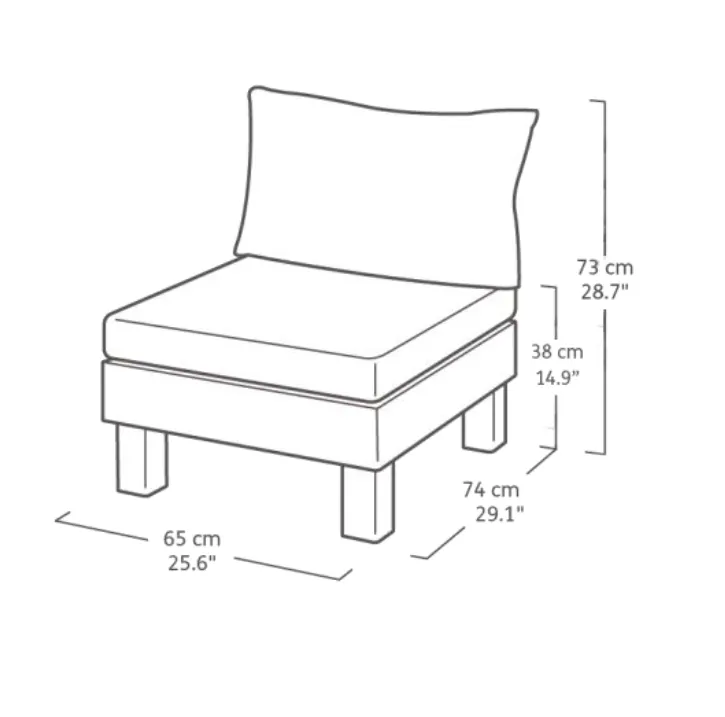 Keter Elements 6 Seater Modular Lounge Set