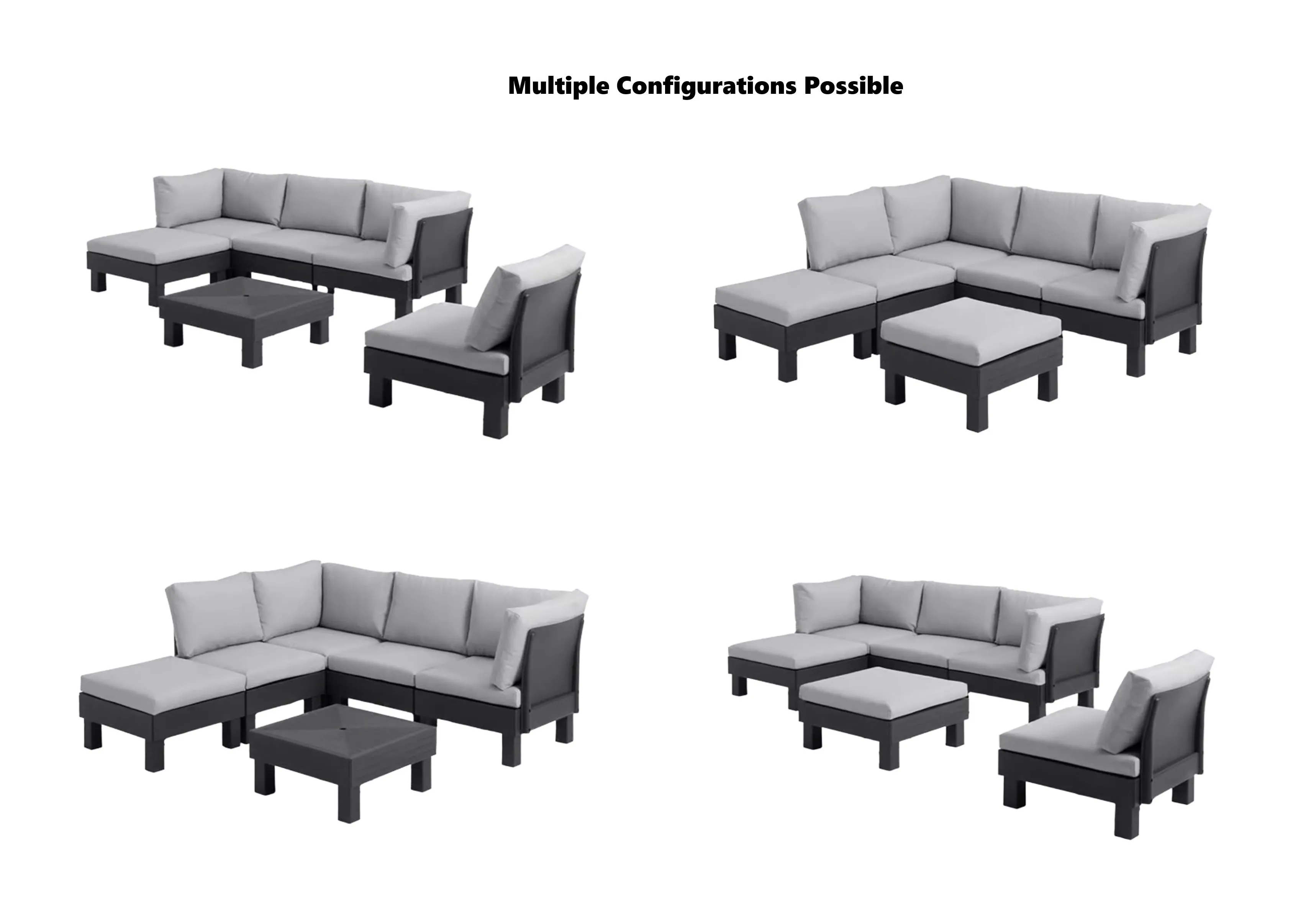 Keter Elements 6 Seater Modular Lounge Set
