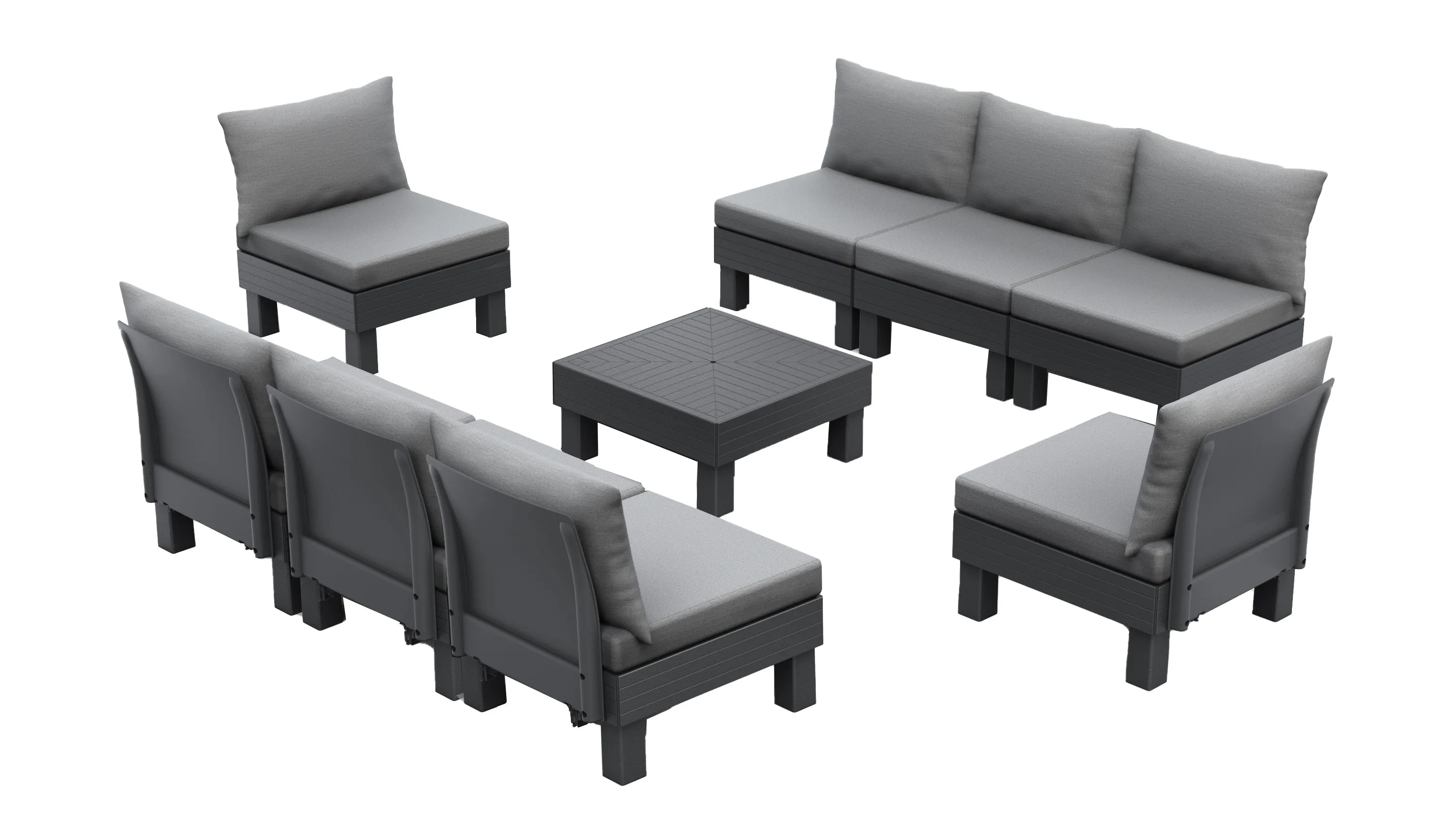 Keter Elements 8 Seater Modular Lounge Set