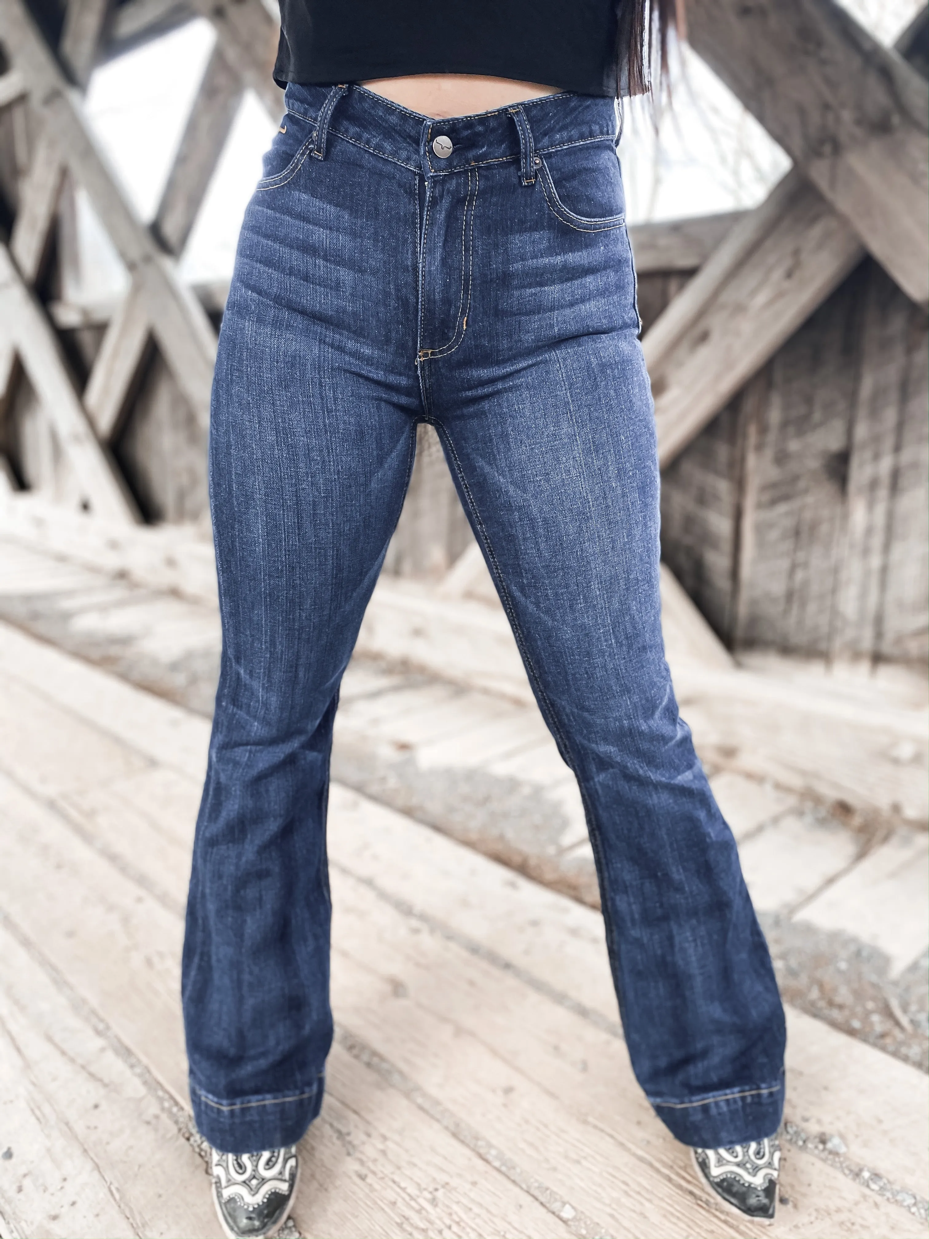 Kimes Ranch Jennifer Dark High Rise Trouser