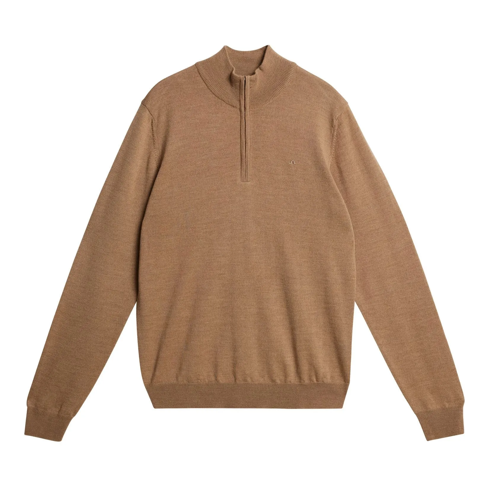 Kiyan Quarter Zip Sweater Chipmunk Melange - AW23