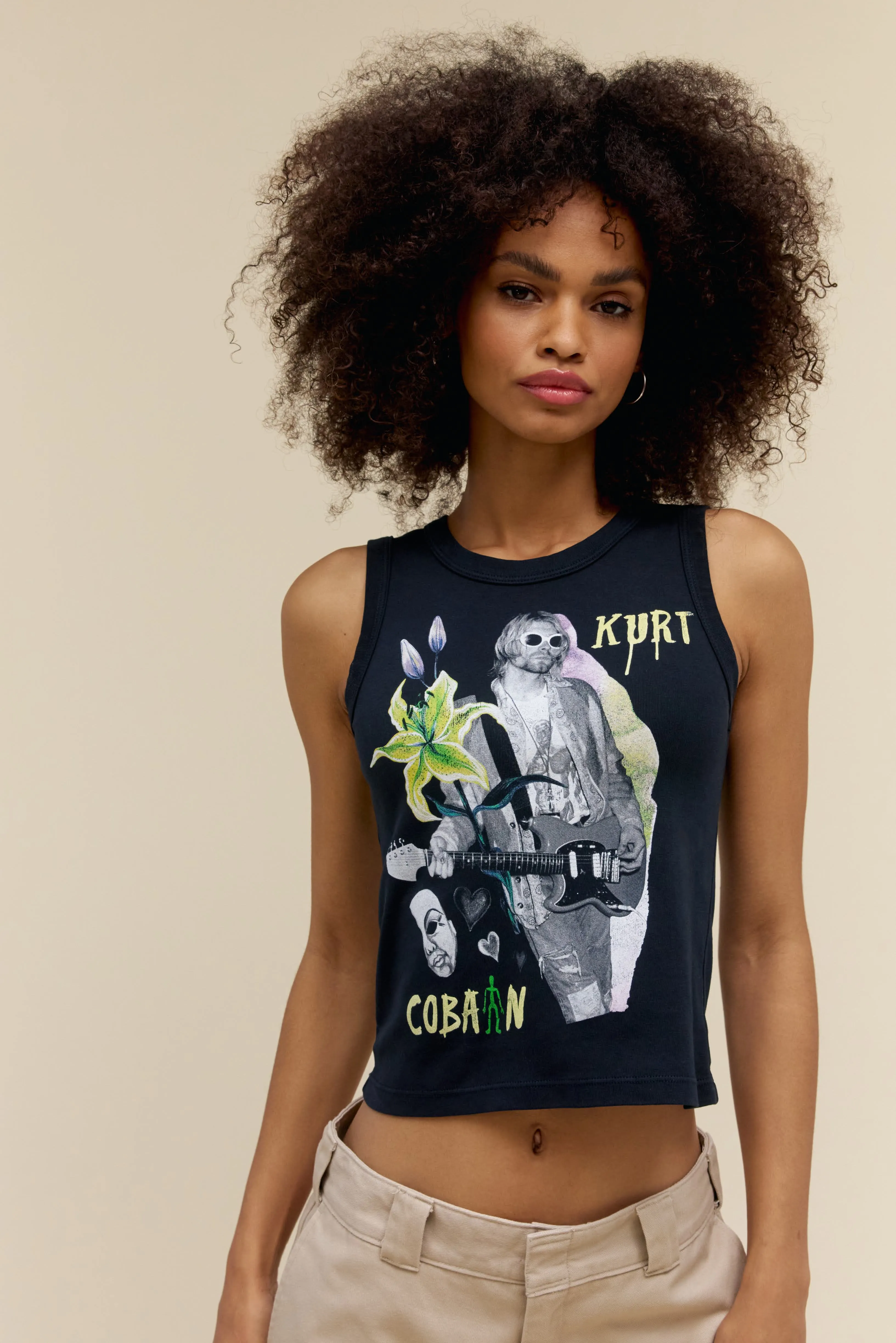 Kurt Cobain Lily Roth Shrunken Tank
