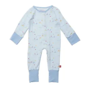 Magnetic Me Modal Convertible Grow with Me Coverall: Sail Ebrate Good Times