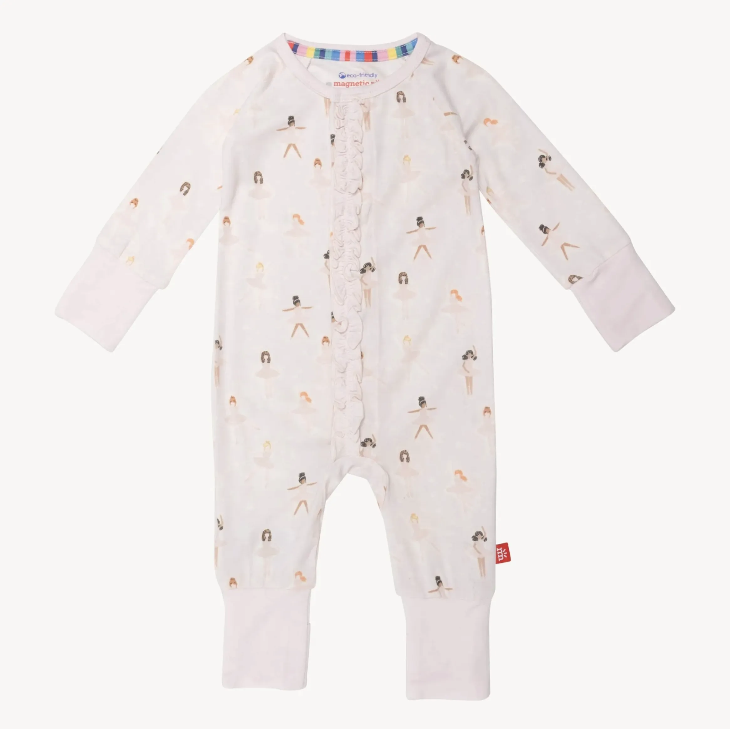 Magnetic Me Modal Convertible Grow with Me Coverall: Tutu Twirls