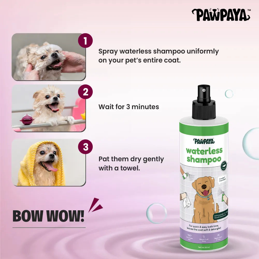 Pawpaya Waterless Shampoo for Dogs