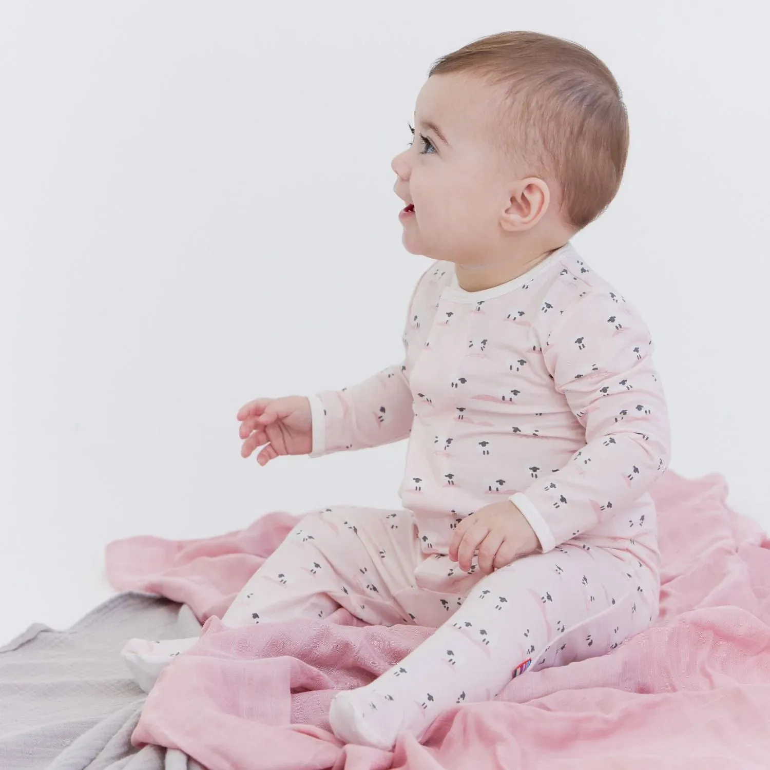 pink baa baa baby modal magnetic parent favorite footie