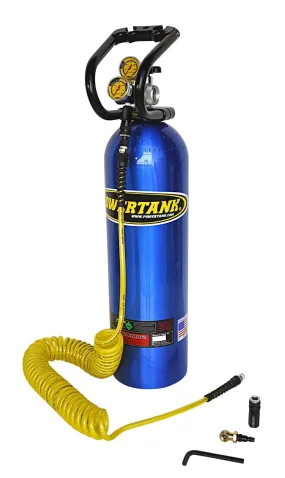 Power Tank PT15-5300-CB CO2 Tank 15 Lb Basic System 250 PSI Regulator Candy Blue