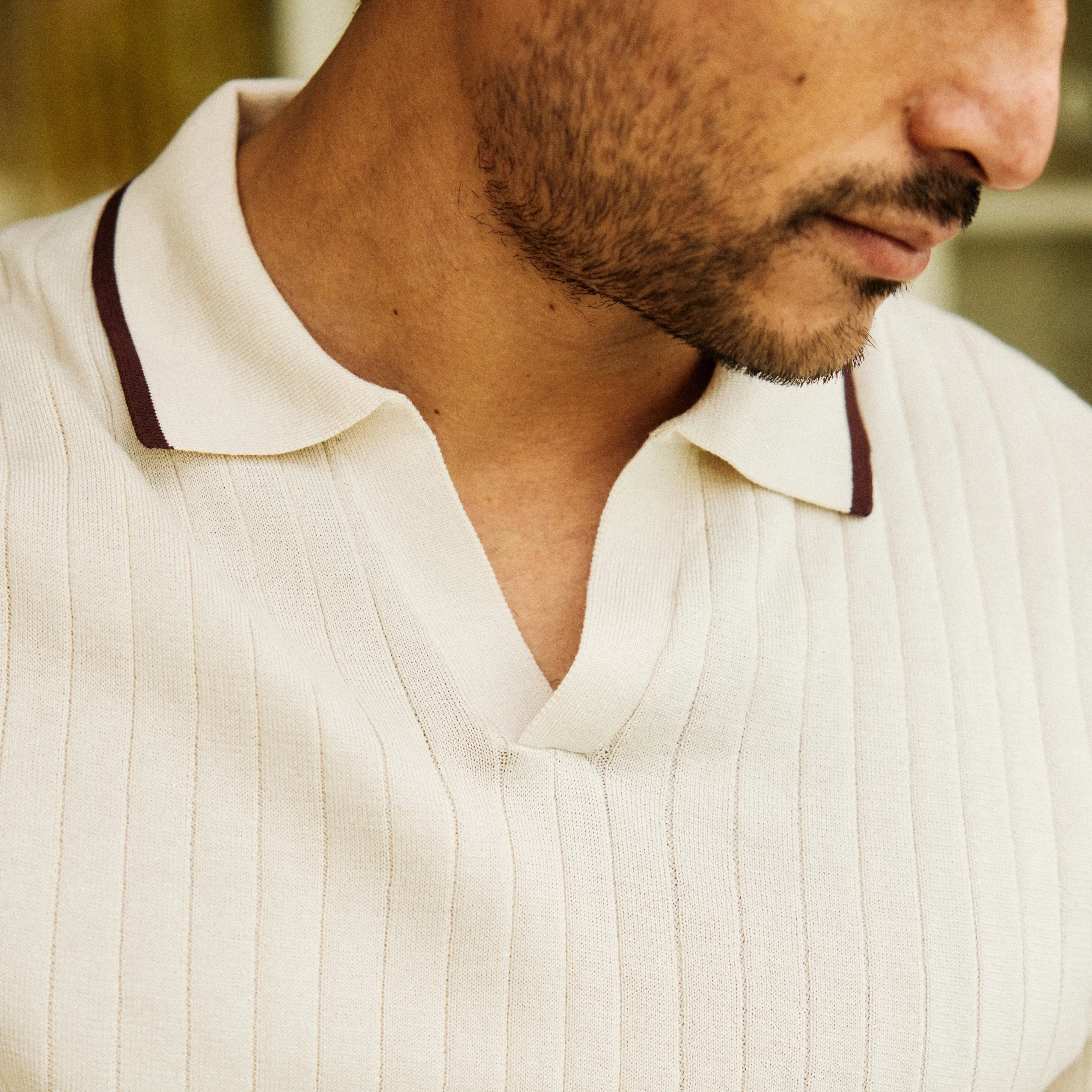 Ribbed Sweater Vintage Ivory Polo