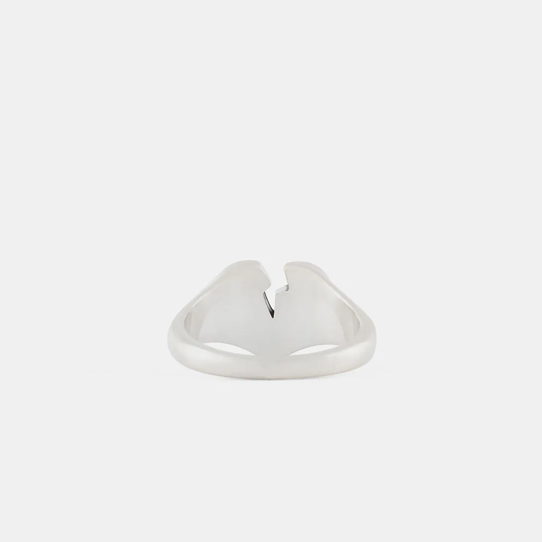 Silver Broken Heart Ring