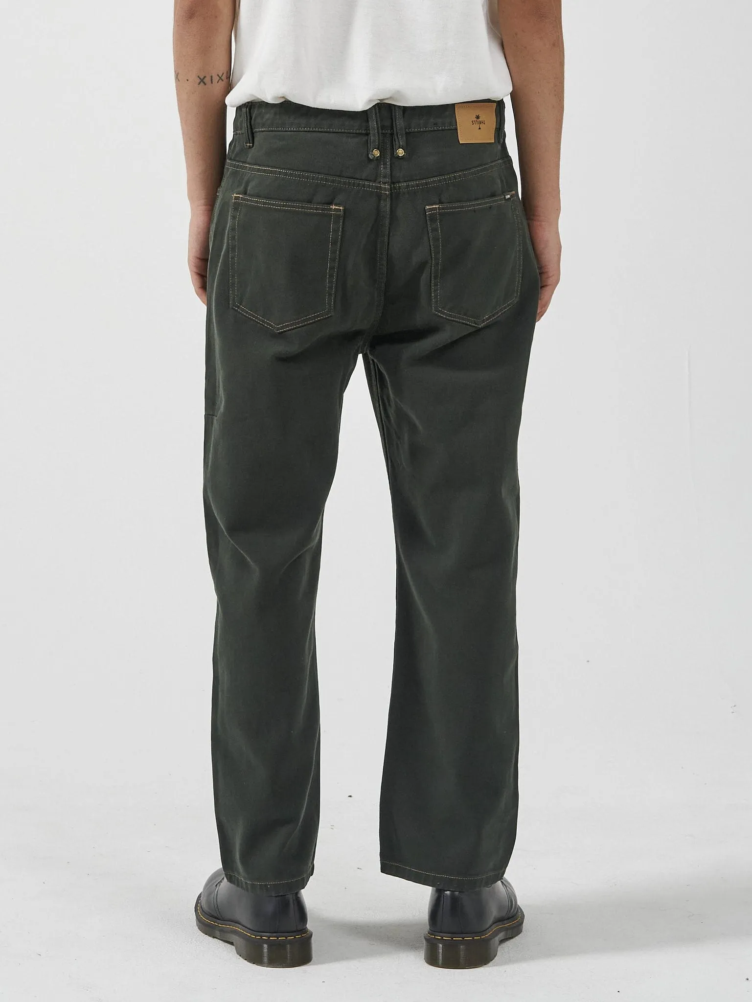 Slacker Denim Jean - Oil Green-Tobacco