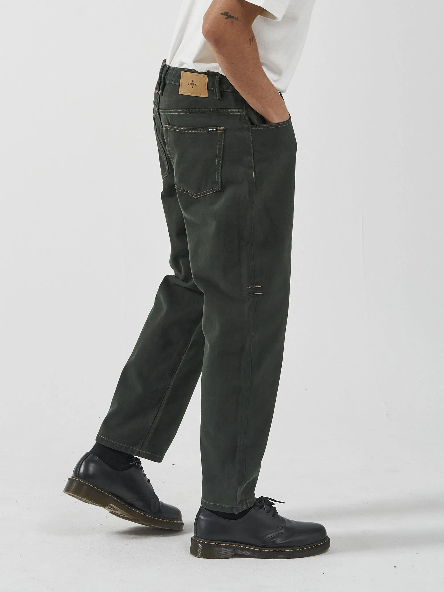 Slacker Denim Jean - Oil Green-Tobacco