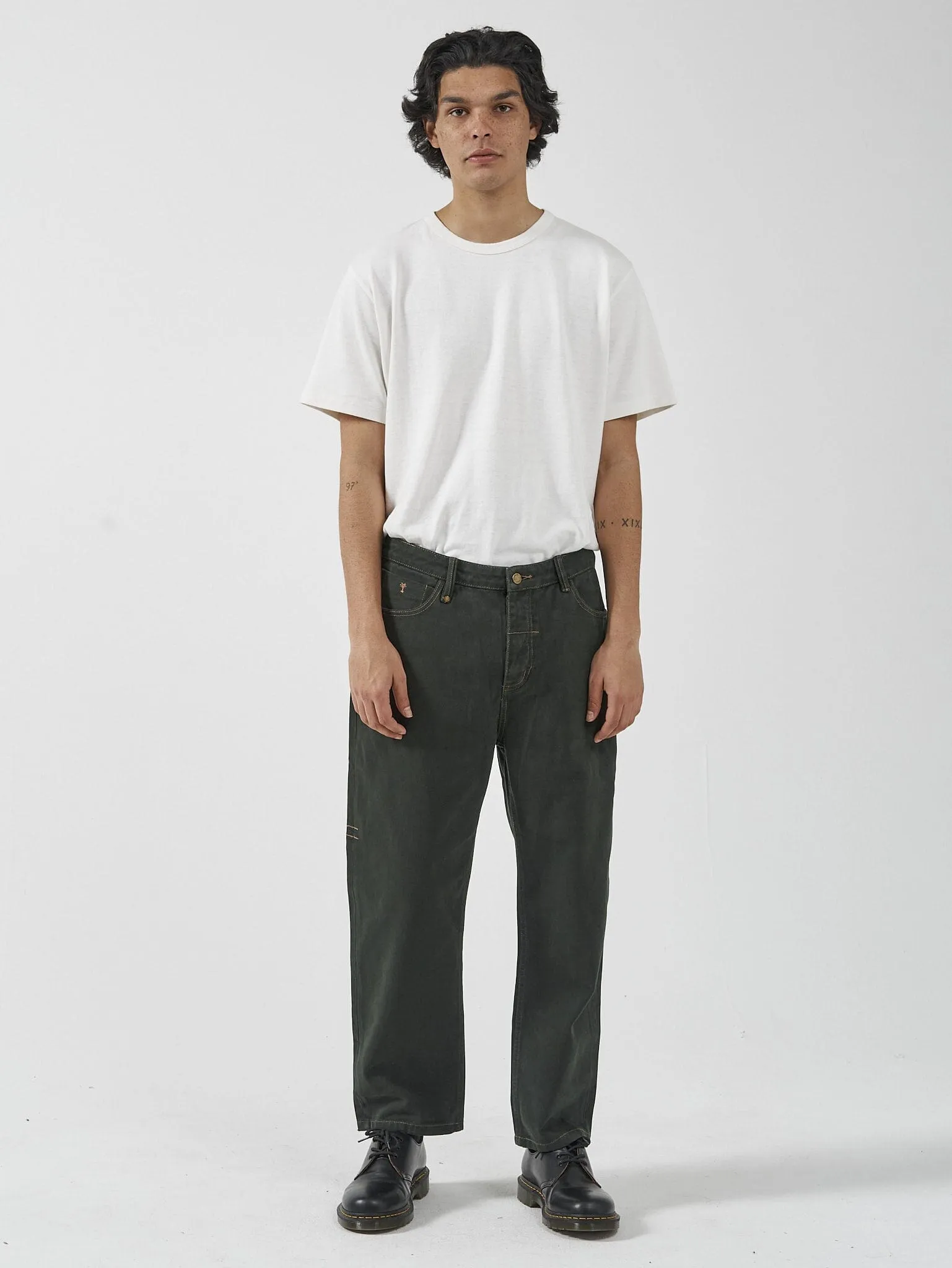Slacker Denim Jean - Oil Green-Tobacco