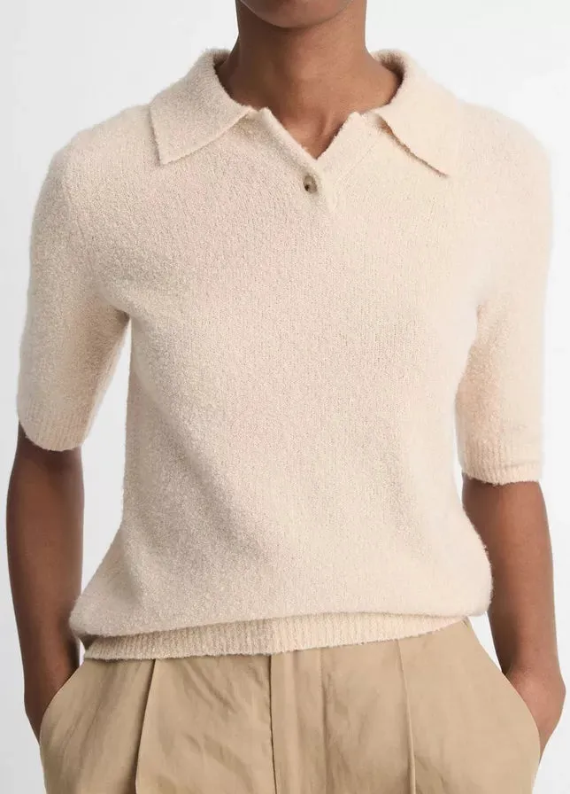 Soft Boucle Short Sleeve Polo