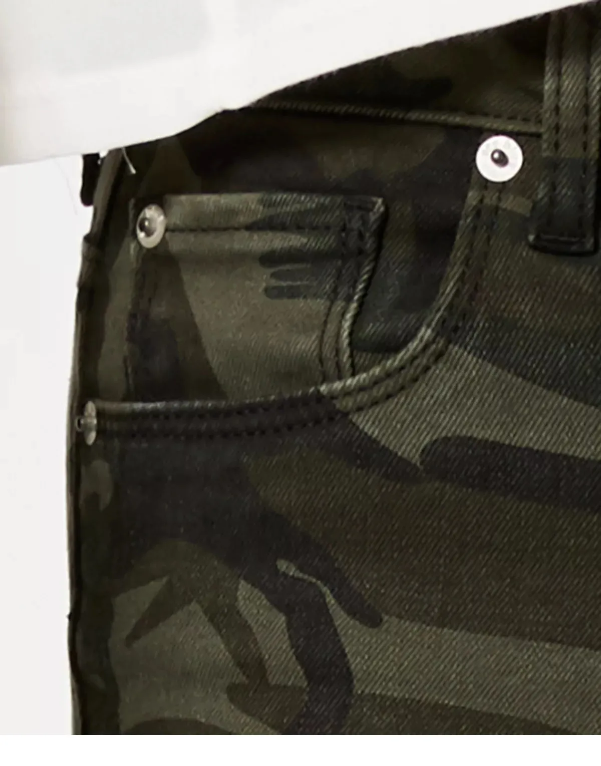 STS Blue Women's Ellie Camouflage-Print Ankle Skinny Jeans Green