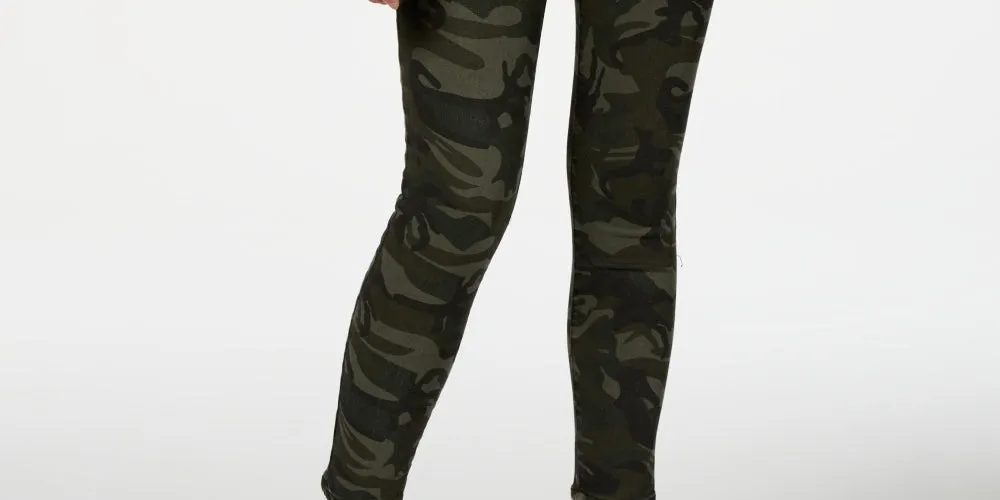 STS Blue Women's Ellie Camouflage-Print Ankle Skinny Jeans Green