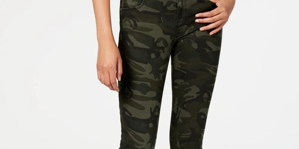 STS Blue Women's Ellie Camouflage-Print Ankle Skinny Jeans Green