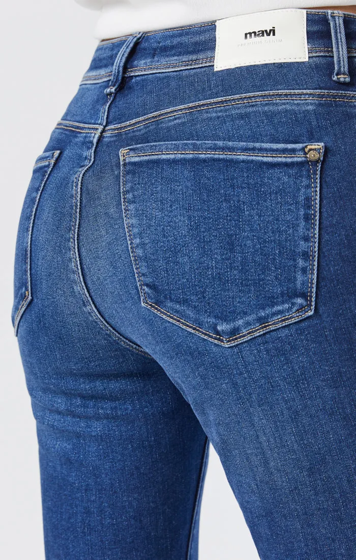 TESS SKINNY JEANS IN DARK BRUSHED INDIGO SHAPE
