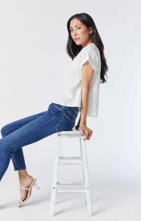 TESS SKINNY JEANS IN DARK BRUSHED INDIGO SHAPE
