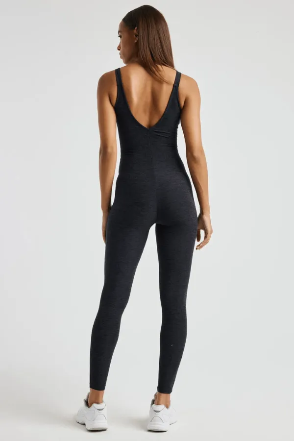 The Jen Onesie - Heather Black