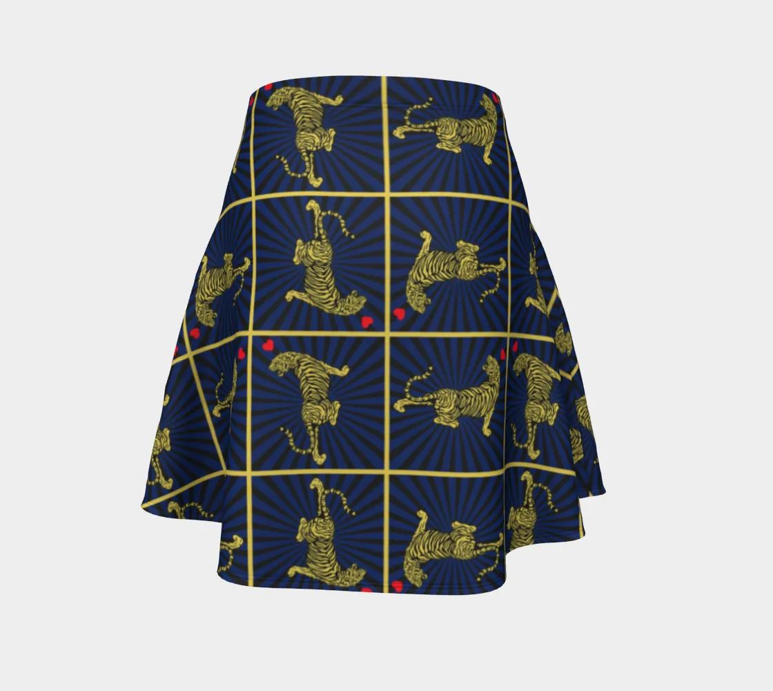 Tiger Matrix Flare Skirt