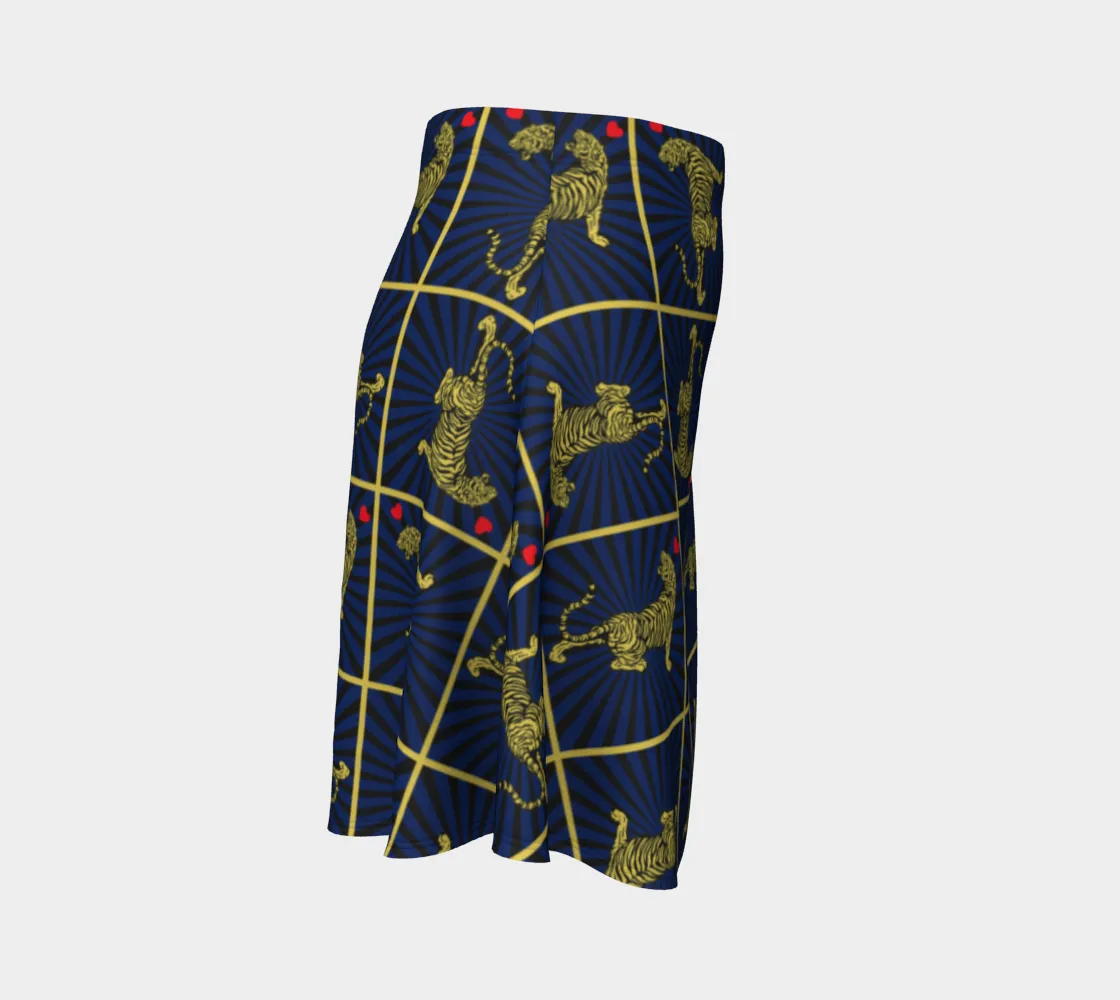 Tiger Matrix Flare Skirt