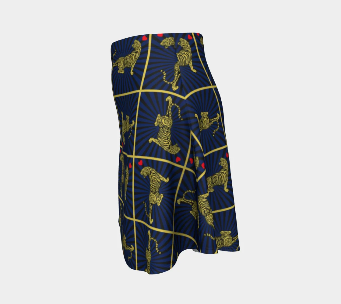 Tiger Matrix Flare Skirt