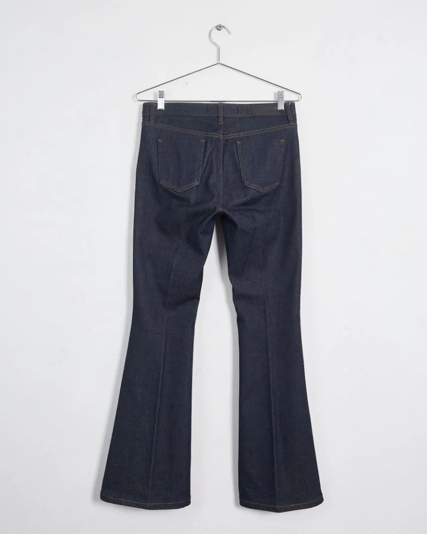 Victoria Beckham tailored flare leg jeans, indigo, 27