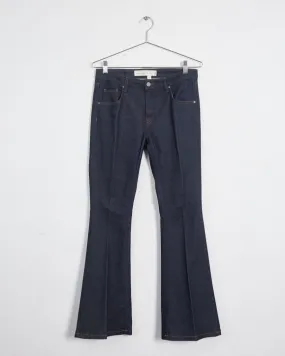Victoria Beckham tailored flare leg jeans, indigo, 27