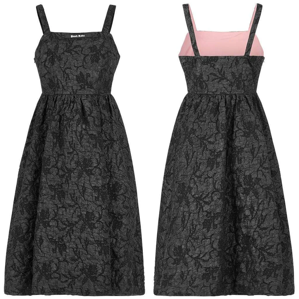 Women's Grunge Floral Printed Slip Dress